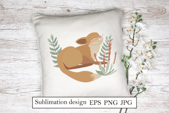 Download Happy Fox with Flowers Scandinavian - Fox Collection