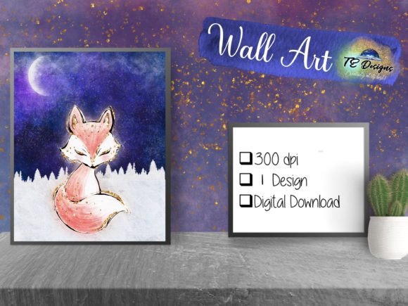 Download Winter Woodland Fox Poster - Fox Collection