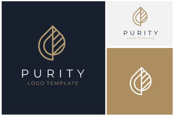 Download Golden Letter P Plant Purity Beauty Logo - Purity Collection