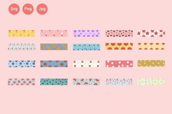 Download 20 Digital Washi Tape | Digital Planner - Tape Collection