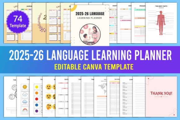 Download 2025-26 Language Learning Planner - Language learning Collection