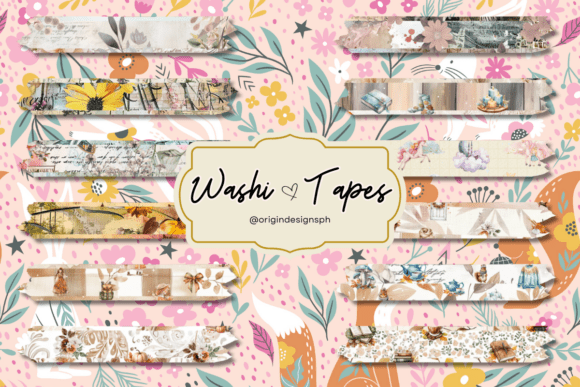 Download Digital Washi Tape Planner Journal - Tape Collection