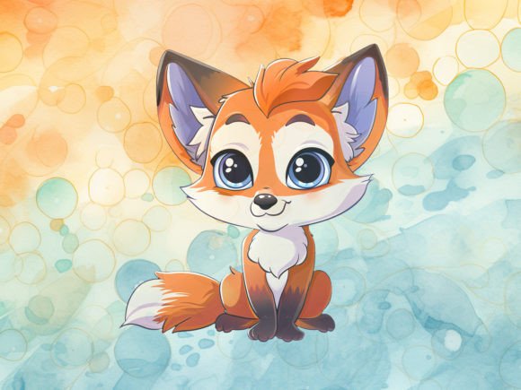 Download Cute Baby Fox Cub PNG Graphic - Fox Collection