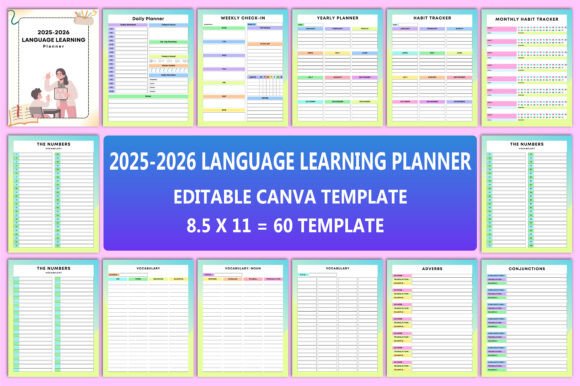 Download 2025-2026 Language Learning Planner - Language learning Collection