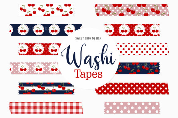 Download Digital Washi Tape Clipart Cherries - Tape Collection
