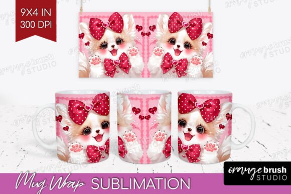 Download Baby Fox Valentine Mug Wrap PNG - Fox Collection