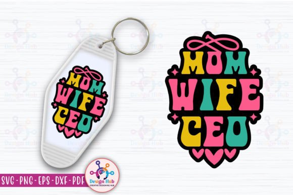 Download Mom Wife CEO Retro Keychain - Ceo Collection