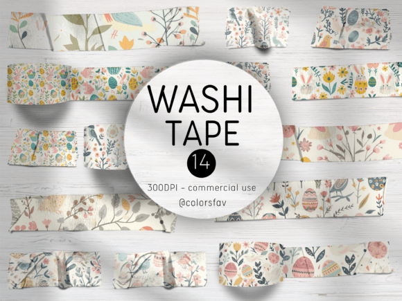 Download Nature Easter Digital Washi Tapes - Tape Collection