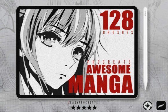 Download Awesome Manga Procreate Brushes - Brush Collection