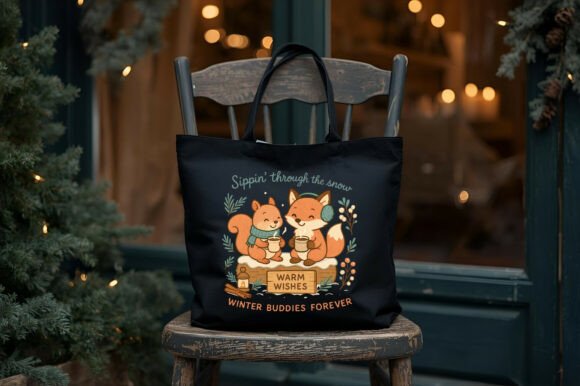 Download Sippin’ Through the Snow Fox Winter PNG - Fox Collection